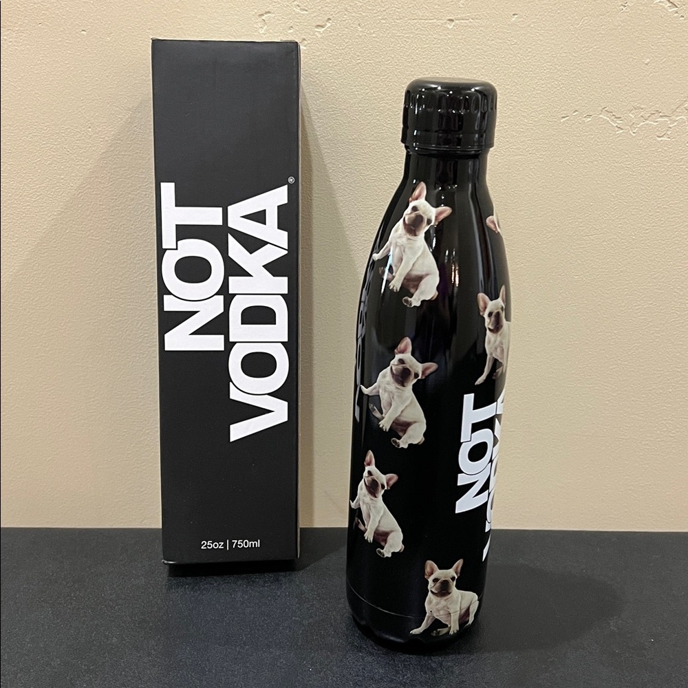 Not Vodka | Insulated Frenchie Doggo Water Bottle 🐶 | 25oz